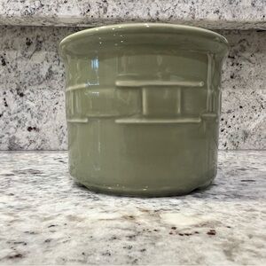 Longaberger Pottery Sage One Pint Crock